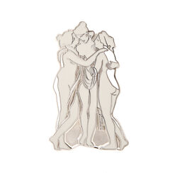 Three Graces enamel pin badge